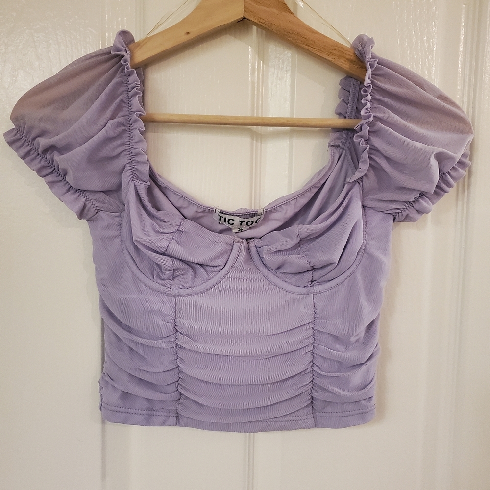 Tic Toc Purple Blouse